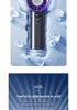 Portable High-Speed Mini Fan with Digital Display - Long-Lasting, Foldable, and Cooling