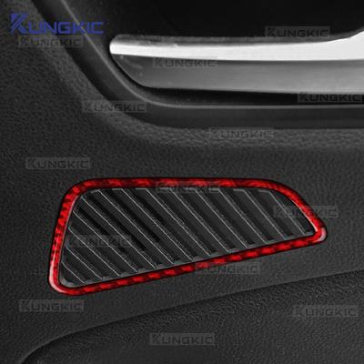 Для Renault Clio 5 MK5 2020 2021 2022 2023 2024 2025 Настоящая мягкая наклейка из углеродного волокна Отделка рамки динамика задней двери автомобиля LHD RHD