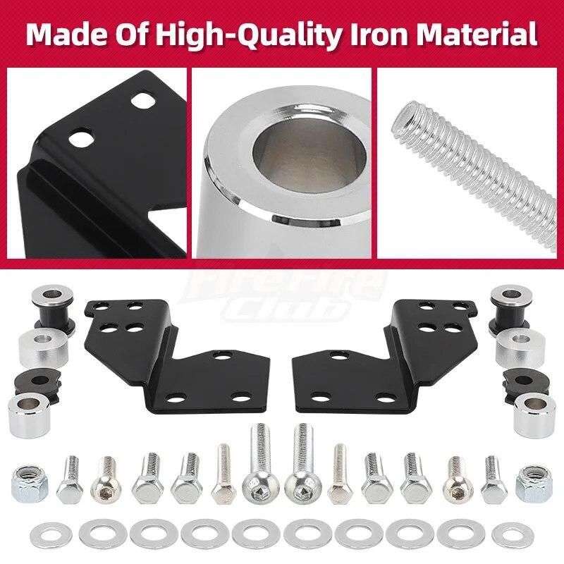 Motorcycle Docking Hardware Kit For Harley Touring Road King Street Road Electra Glide 1997-2008 Detachable Sissy Bar Solo Rack