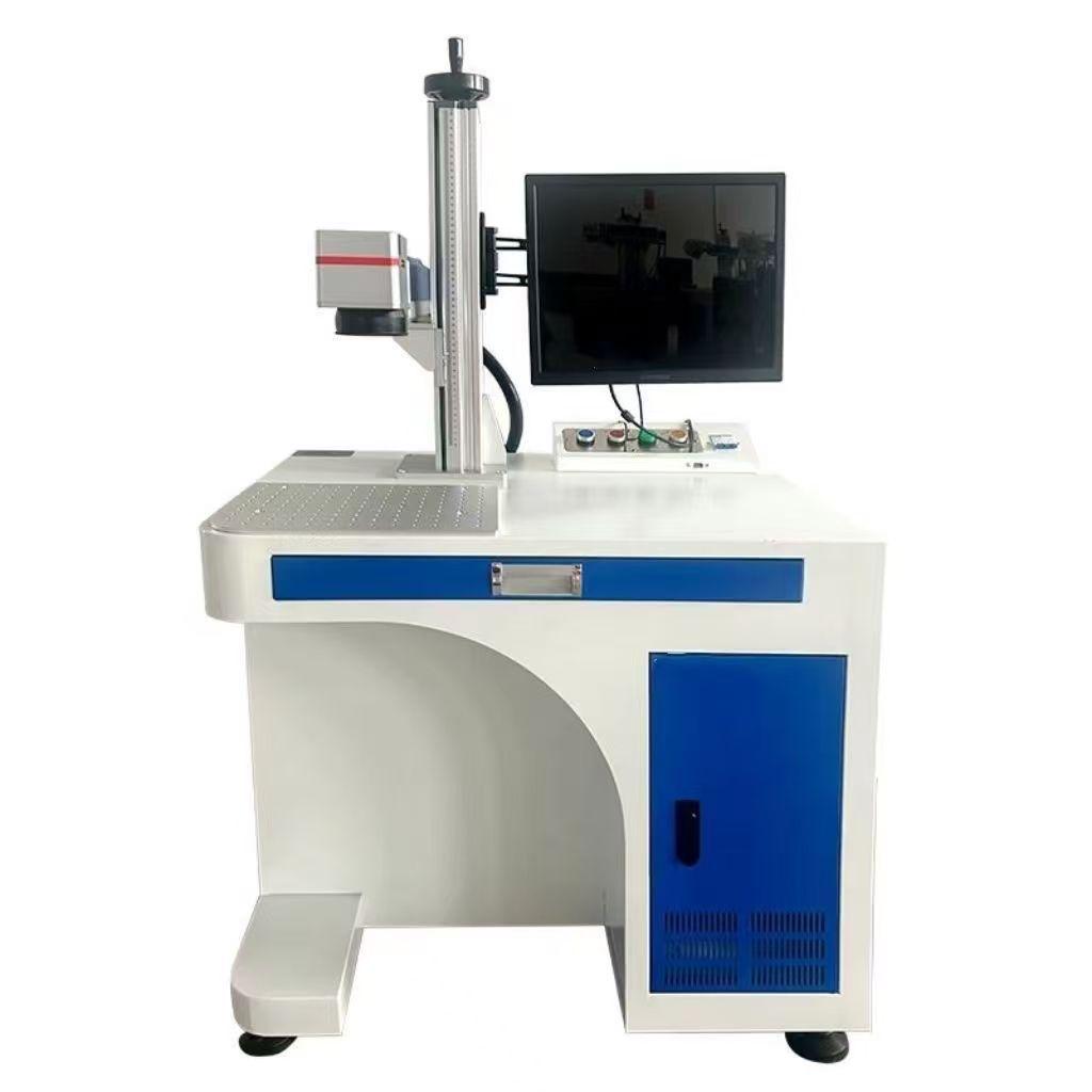 Desktop Fiber UV CO2 Laser Marking Machine for Metal, Plastic, and Ceramic Nameplates