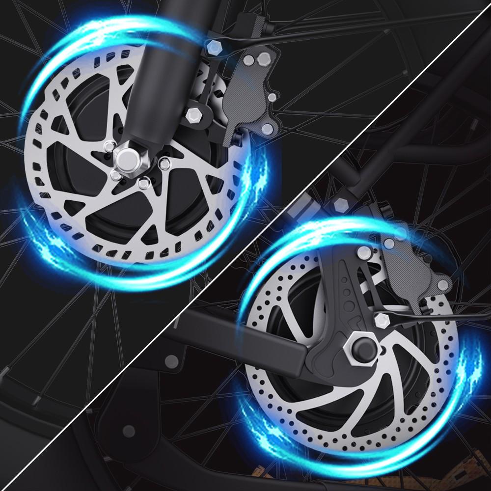 Ridstar H20 Pro Electric Bike, 1000W*2 Motor, 48V 23AH Battery, 20*4 Inch Fat Tires, 49km/h Max Speed, 112km Range