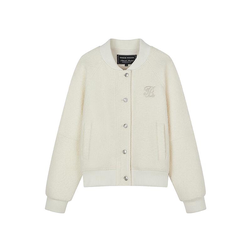 Teenie Weenie Women's Wool Blend Baseball Jacket