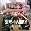 Hot 3D Printing Japanese anime Bedding Set,Spy X Family Duvet Cover Sets Pillowcases For Girls Boys Gift