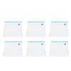 6Pcs Vacuum Zipper Bags Food Sealer Storage Reusable Bags with Double Layer Zippers Designed(29x22cm )