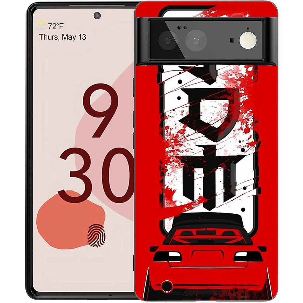 JDM Спортивные Автомобили Мужской Мужчины Чехол для Телефона для Google Pixel 8 7 6 7A 6A Pro 5G Ударопрочный Силиконовый Мягкий 9 Pro XL 8 Pro 5G Оболочка