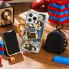 Cute Animal dog pattern lovely design  Phone Case for iPhone 16 15 14 13 12 11 Pro Max Sheepskin Silver-edged protective case