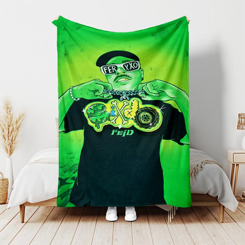 1pc Blanket Feid1 Print Design, Lightweight Blanket for Sofa, Bed- Soft &Warm, Gift for All Seasons like Christmas, Halloween