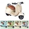 La Bu Bu Doll Mini Electric Motorcycle Labubu Doll Accessories Fun Cute Doll Toys With Lights and Music DIY Kid Christmas Gift