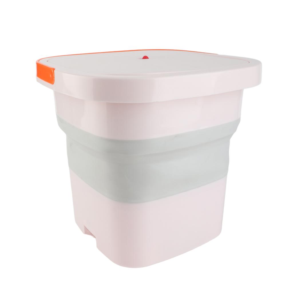 Foldable Washing Machine 3 Timing Gear 4.5L Large Capacity with Draining Bucket for Travel