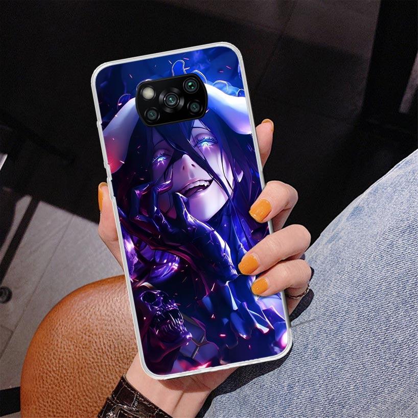 Чехол для телефона Albedo Overlord Anime для Xiaomi Poco X5 X6 X7 Pro X4 Gt F7 Ultra M8 M7 Redmi 15C 15 13C 13 12C 12 Уникальная обложка Coque