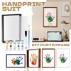 Family Handprint Paint Set DIY, Baby Handprint Gift For Mom, Parents, Grandparents, 6 Safe And No Poison Paints1ml