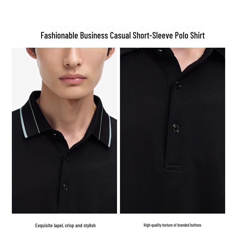 Мужская весенне-летняя рубашка-поло с коротким рукавом в стиле Business Casual K-Boxing BTKE2387