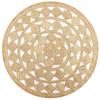 Rug - vidaXL - Braided Jute - 90 Cm - Round - Natural