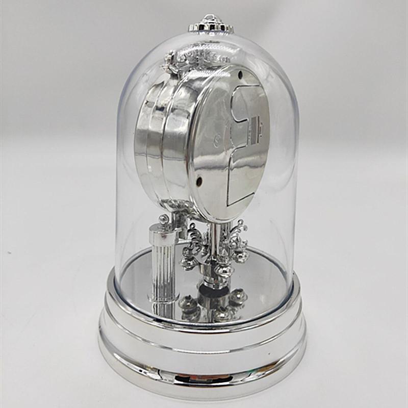 Креативные ретро настольные часы из смолы с вращающейся короной, мини-настольные часы, милые украшения для спальни, бесшумные часы для гостиной