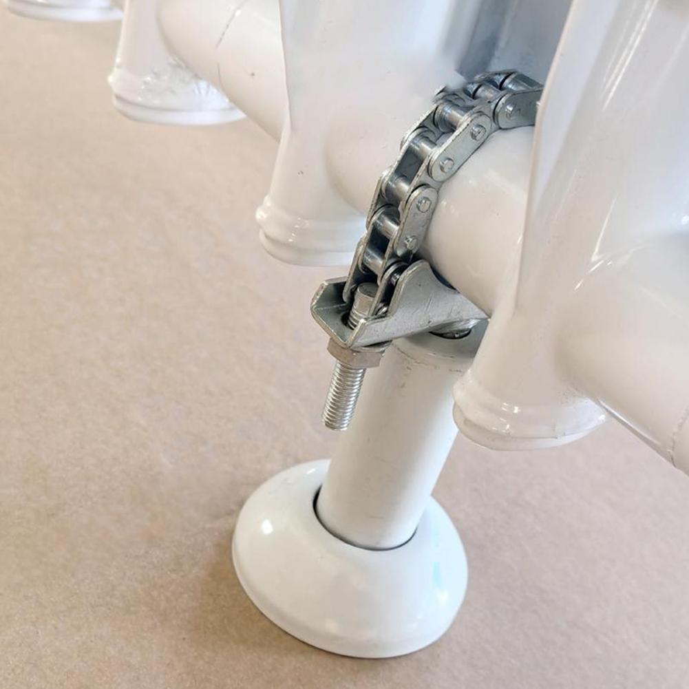 2pcs Die-cast Aluminum Radiator Floor Bracket Adjustable Radiator Floor Bracket Vertical Positioning Of Cast Iron Radiators