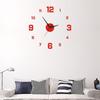 Yousheng 3D DIY Wall Clock Modern Design Battery Operated Luminous Arabic Numerals Clock Acrylic Decorative Clock