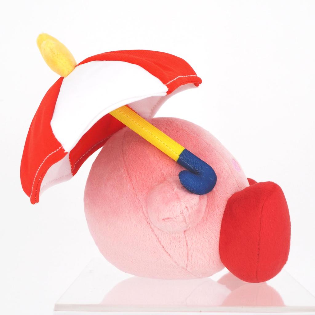 Sanei Boeki Kirby of the Stars KP23 Зонтик Кирби Мягкая игрушка Высота 11 см