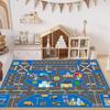 Kids' Traffic City Play Mat with Roads and Parking for Crawling and Toy Cars