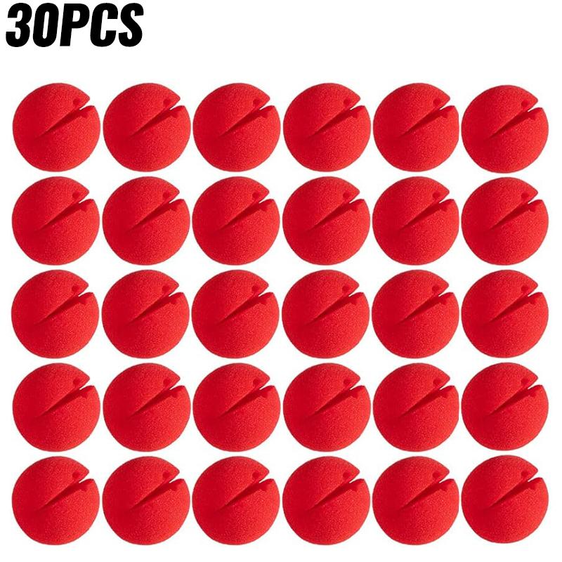 Красный губчатый нос клоуна, пенопластовый нос клоуна, шар для косплея на Хэллоуин, реквизит для цирковых представлений, украшения для рождественской вечеринки