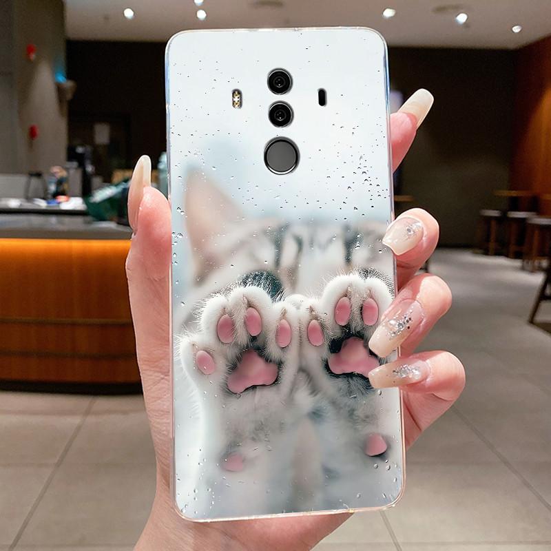 Роскошный Милый Крутой Чехол Для Huawei Mate 10 Pro 10Pro Задняя Крышка Прозрачный Силиконовый TPU Чехол Для Телефона Для Huawei Mate 9 Mate9 Корпус