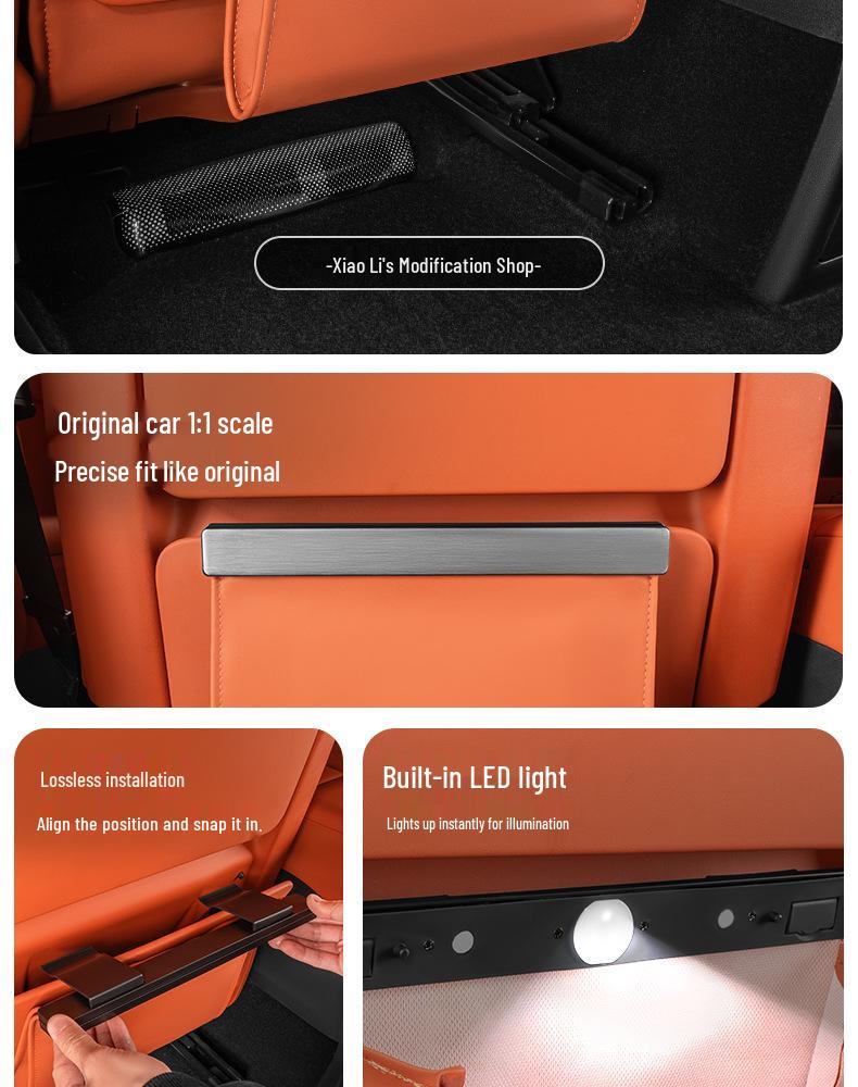 Compatible with Ideal L6-L9/i6-i8 Car Magnetic Trash Bag for Seat Back