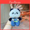 Jinnew Trendy Original Keychain With Soft Plush Cartoon Animal Designs In Style Denim