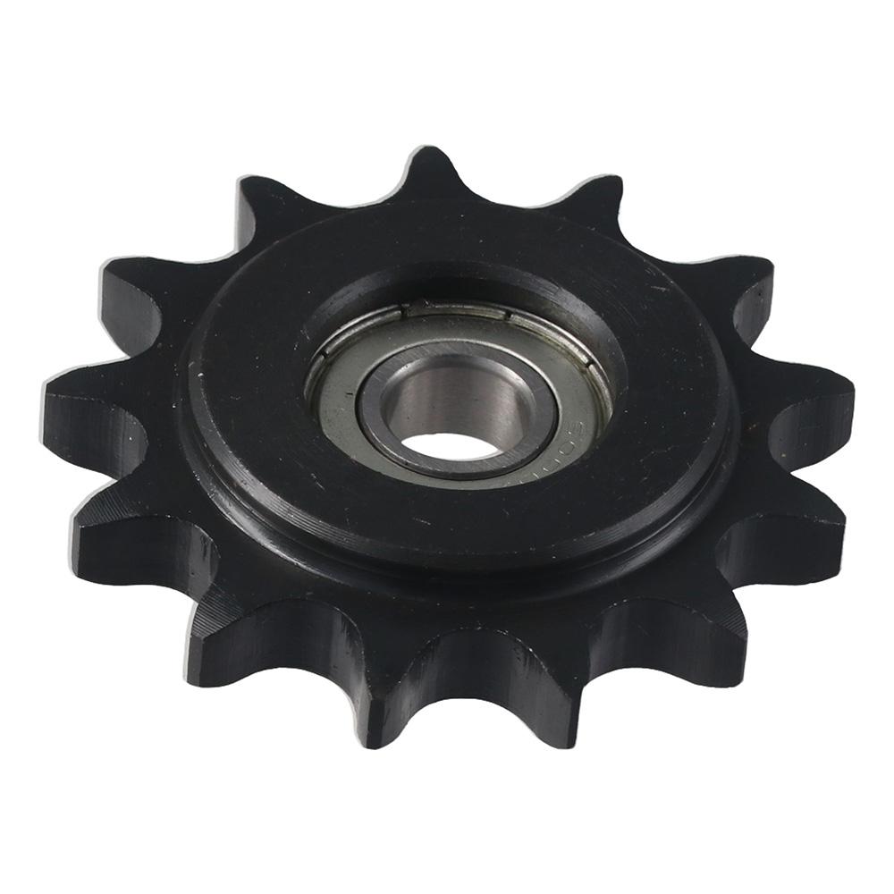 C45 Carbon Steel Chain Idler Sprocket Bearing Circlip for ISO 08B Chains Machinery Transmission