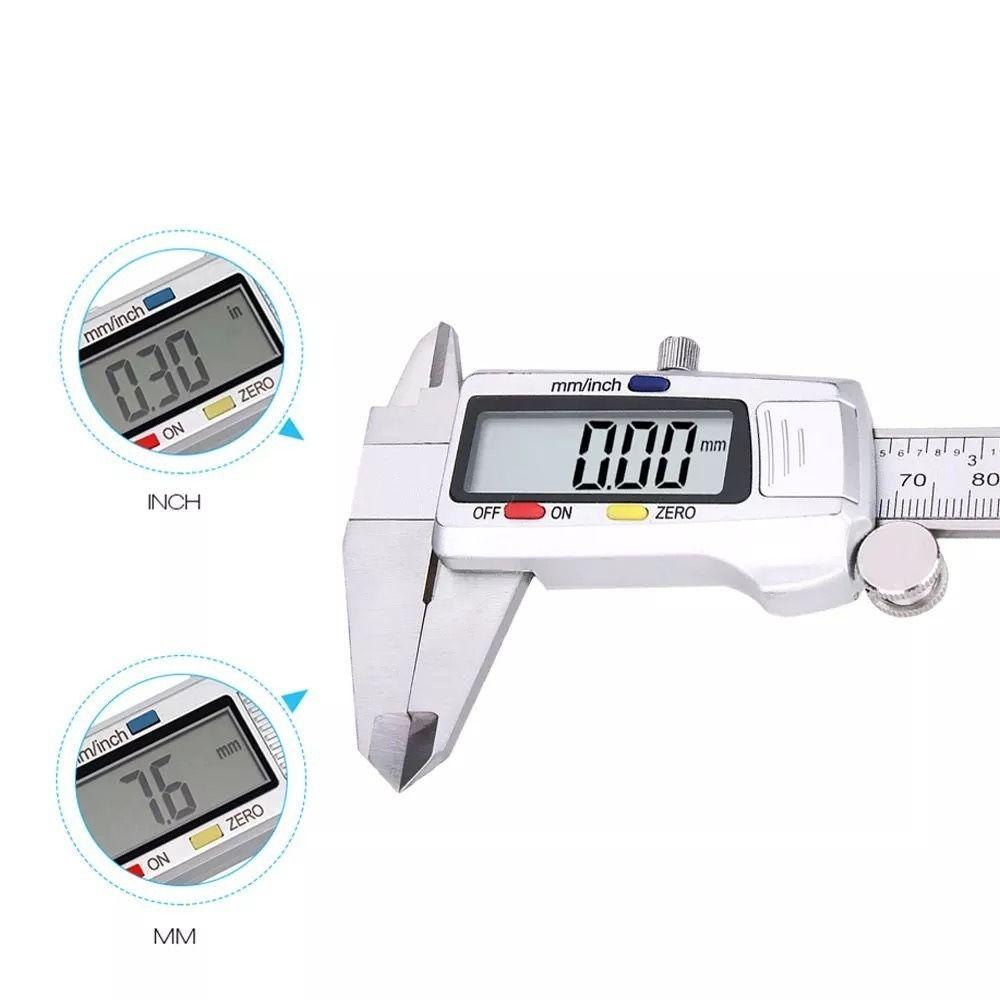 Depth Measuring Tool Vernier Calipers Stainless Steel Micrometer Ruler High Quality Metal Caliper