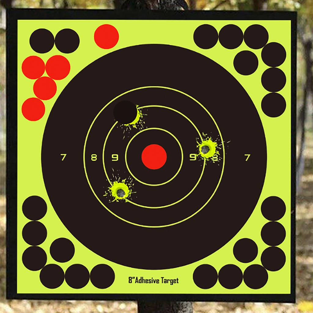 6 Sheets Shooting Adhesive Sticker Zone Targeted Paper Archerys Paper Targets Shooting Self-Adhesive Splatter Targets
