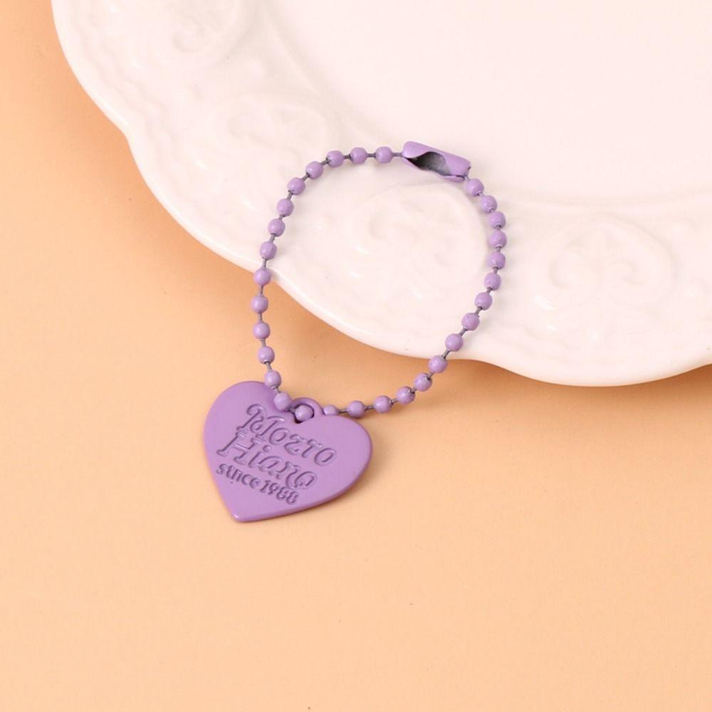 Fashion Heart Keychain Y2K Bag Key Chain Durable Love Pendant Keyring Girl