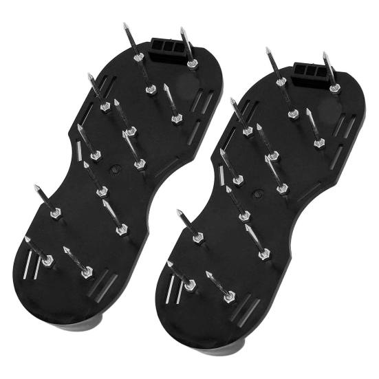 Обувь для аэрации газона с ремнями, регулируемая конструкция, предварительно собранные прочные сандалии с шипами, инструменты для аэрации газона