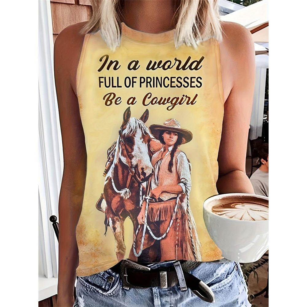 Женская майка в винтажном стиле с 3D-принтом в этническом стиле, женская футболка без рукавов, летняя повседневная женская майка для улицы