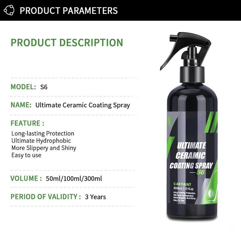 Автомобильные полироли Покрытие Уход за краской Нано-гидрофобный верхний слой Быстродействующее покрытие Полироль Полимерная защита деталей Жидкий воск Уход за автомобилем
