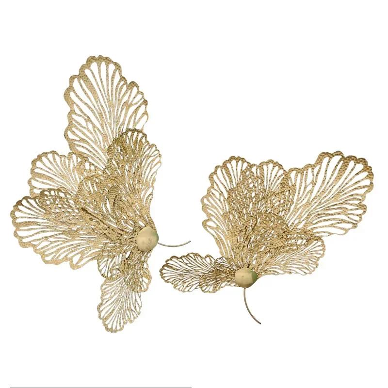 Nordic Luxury кованое железо павлинье перо настенная живопись офис отель бар настенные поделки дома гостиная настенная наклейка декор