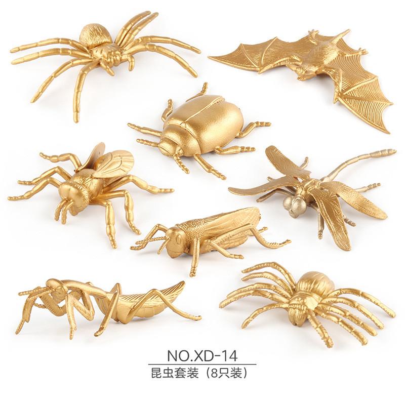 Набор миниатюрных ПВХ моделей сельскохозяйственных животных, включающий реалистичных кур, уток, гусей и насекомых для детей и коллекционеров