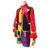 One Piece Monkey D Luffy Circus Clown Cosplay Costume, 6‑Piece Full Set Anime Halloween Role‑Play Outfit for Adults & Kids