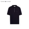 Tommy Hilfiger Женская поло трикотажная футболка с коротким рукавом в полоску из смеси лиоцелла