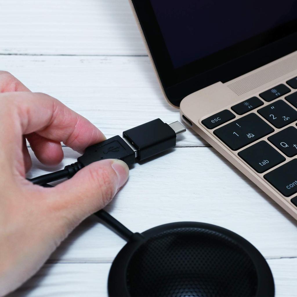 MIYOSHI MCO USB цифровой микрофон плоский всенаправленный тип черный UMF-03/BK