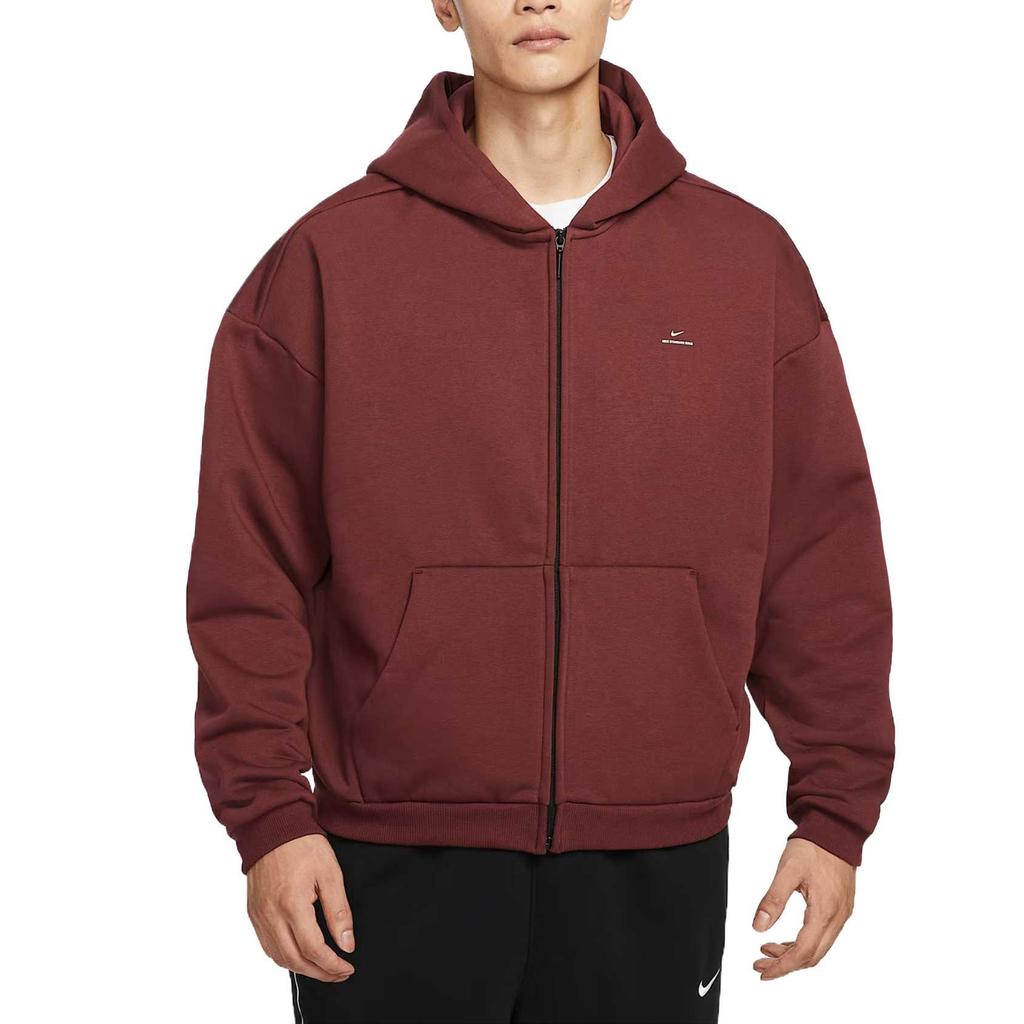 Nike Толстовка мужская спортивная уличная Therma-Fit Standard Issue с капюшоном, свободного кроя IO3690619
