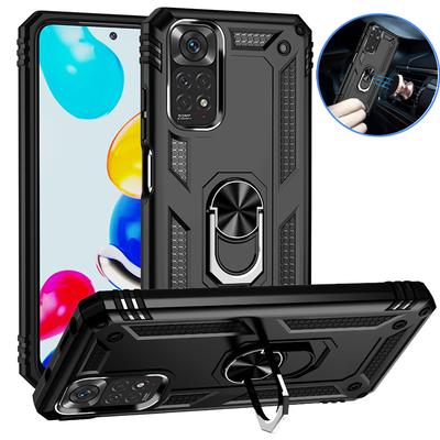 Для Xiaomi Redmi Note 11 11S 2022 чехол магнитный металлический держатель кольца бампер защитные чехлы для Redmi Note11 Pro 11E Pro 5G задняя крышка