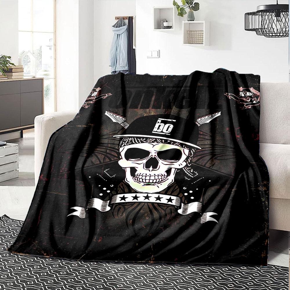 Böhse Onkelz Themed Blanket, Warm Coziness Couch Sofa Bed Blanket Home Decor