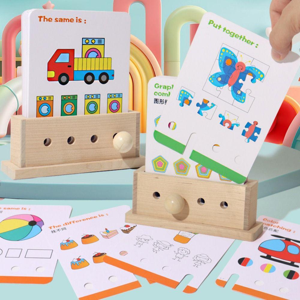 Montessori English Logic Key Puzzle Game Early Educational Key Thinking Puzzle Toy  Birthday Gifts