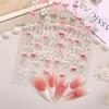 5D Relief Bowknot Nail Stickers Adhesive Gel Polish Decals Manicure Ribbon Bow Tie for DIY Nail Art Decoration And Salon Use