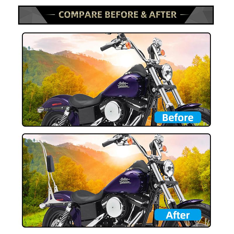 Motorcycle Accessories For Harley Dyna Fat Bob Street Bob Super Glide Custom Low Rider Rear Backrest Sissy Bar Passenger