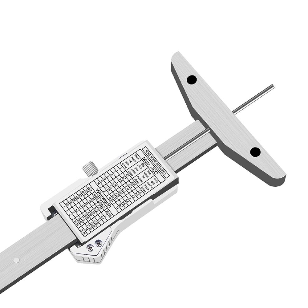 Digital Display Depth Caliper Electronic Thin Rod Depth Gauge Small Hole Depth Measurement Ruler 0-30mm 0-350mm 0-100mm 0-150mm
