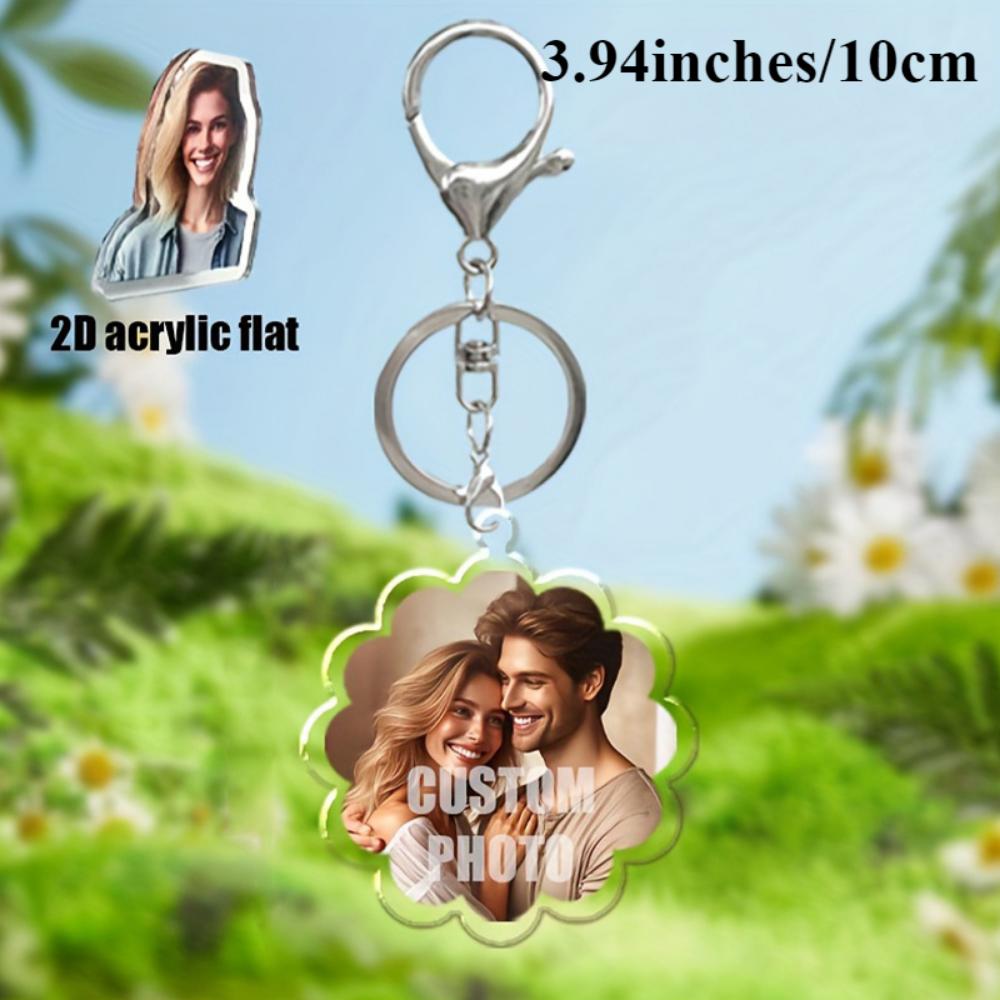 Customized Picture Women's Pendant, Acrylic Pendant,couple keychain,Easter Gift, Valentine's Day Gift,suitable for Couples, Anniversary Gift,