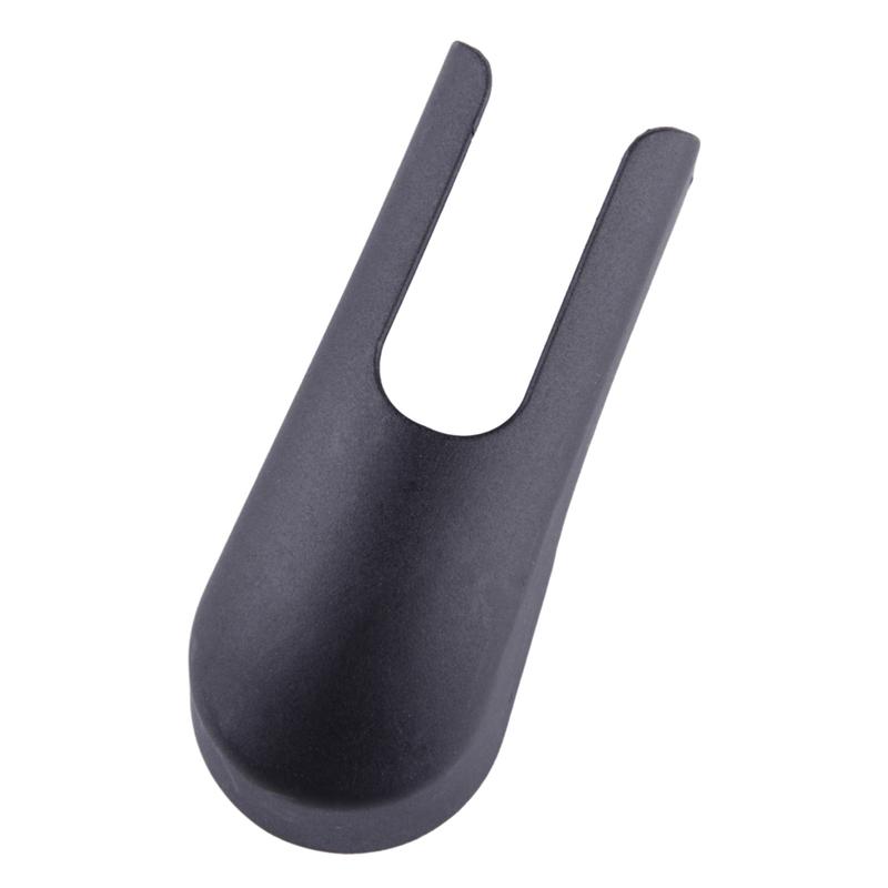 2pcs Car Auto Rear Windshield Wiper Arm Nut Cap Cover Fit for Fiat 500X 2015 2016 2017 2018 Black Plastic