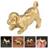 Латунный щенок, украшение, ретро, статуэтка собаки, настольный декор, брелок, декоративная фигурка, статуэтки для внутреннего стола