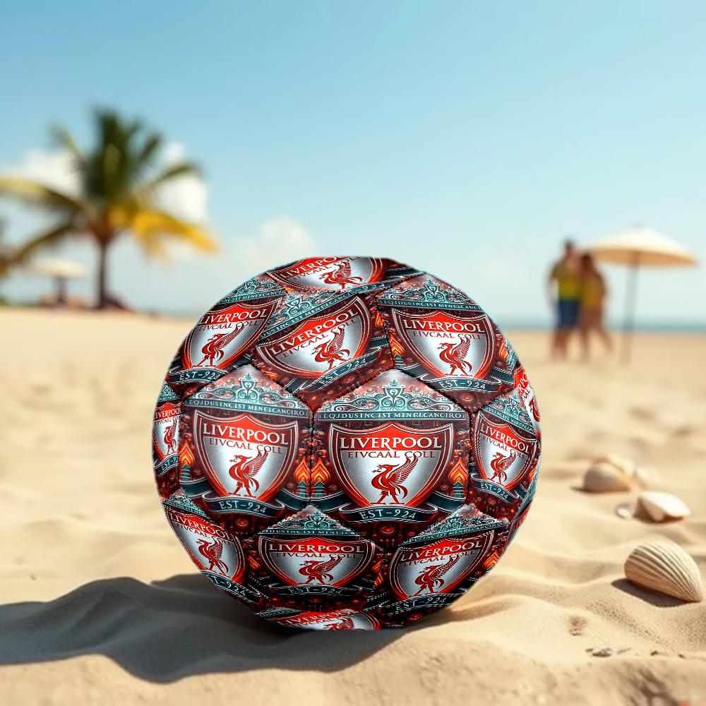 Футбольный мяч Liverpool F.C. Размер 5, Стандартный мяч для матчей, спортивных игр и тренировок команды, Идеальный подарок для фанатов футбола