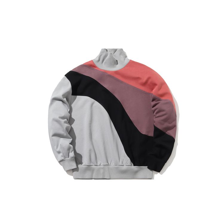 Li Ning пуловер свободный цвет блок повседневный худи мужские толстовки снежно-серый AWDP731-1